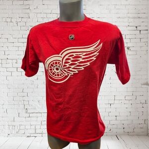 Reebok Detroit Red Wings Modano 80 Red NHL SS Tee Double Stitched NHLPA